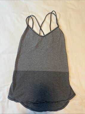 Lululemon Striped Gray Women's Tank Top